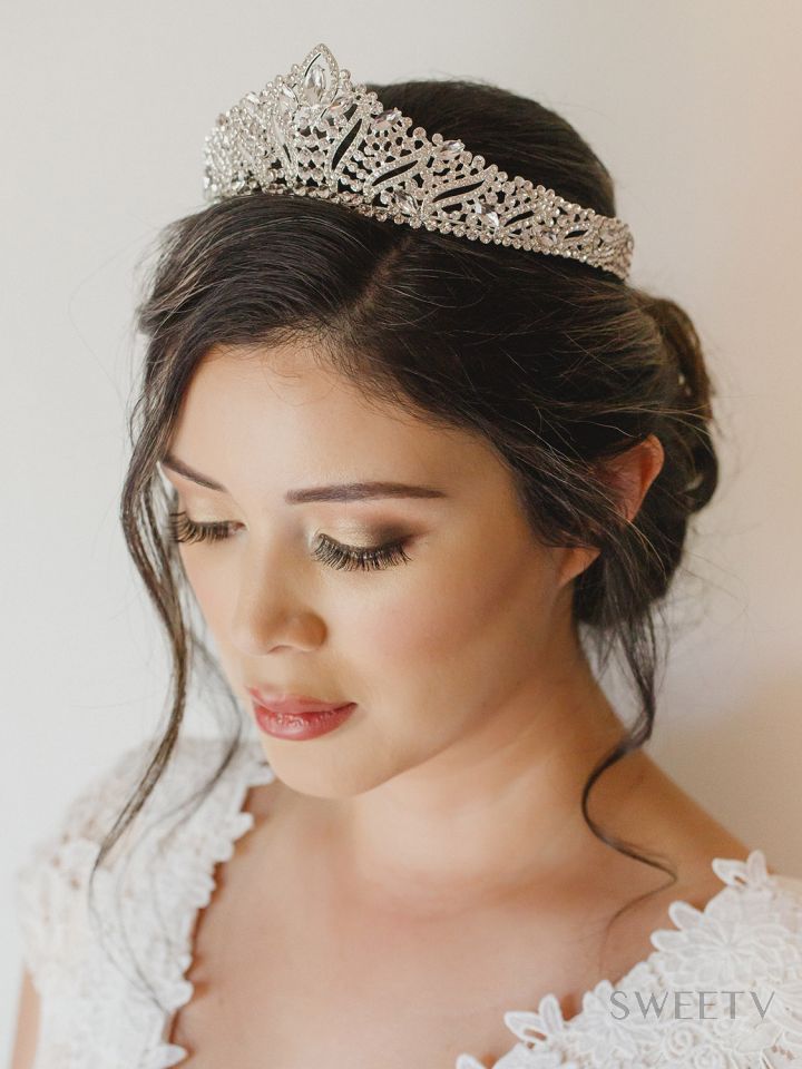 SV Anastasia Wedding Tiara $22.99 Wedding Crowns- SWEETV