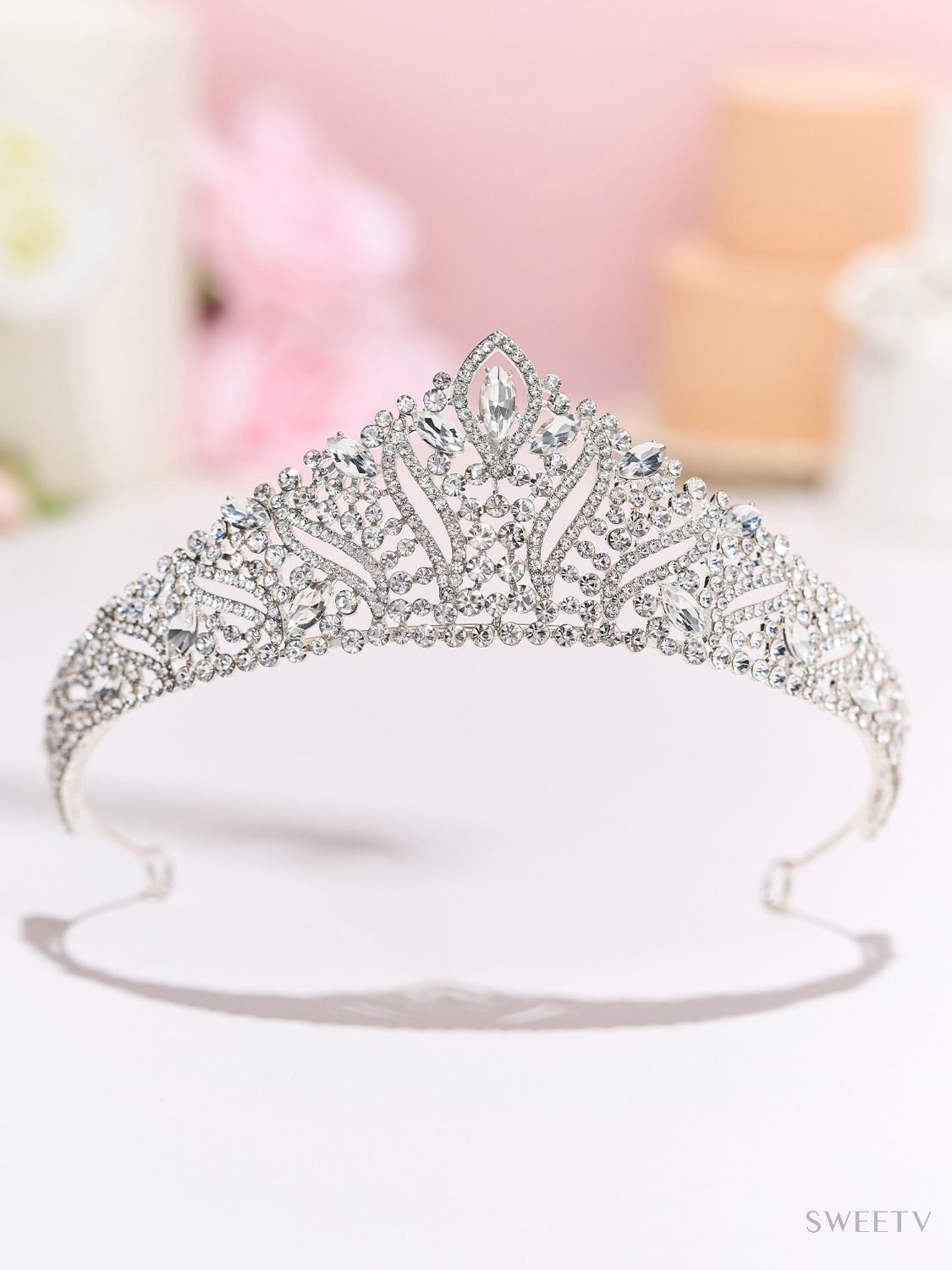 SV Anastasia Crystal Tiara $24.99 SWEETV Quinceanera- SWEETV