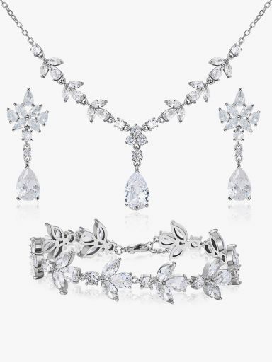 SV Crystal Prom Wedding Jewelry Set $24.99 Jewelry Sets- SWEETV